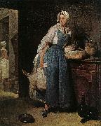 Jean Baptiste Simeon Chardin The Return from Market painting